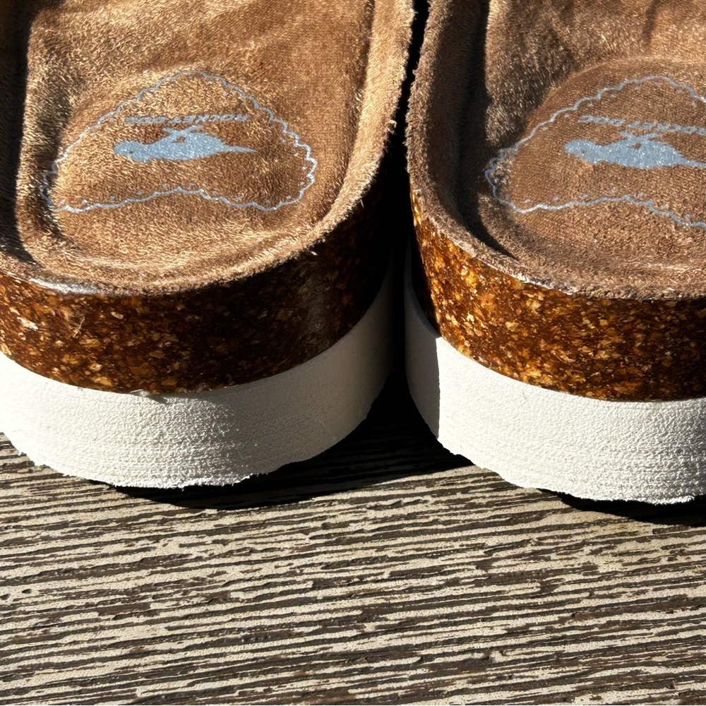 Rocket Dog Beige and Cream Woven Sandals 1 1/2” Platform Size 8 - Picture 3 of 9
